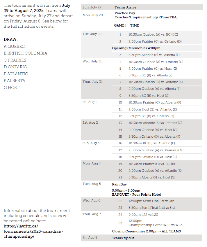 2025 schedule for website 2025 schedule for website